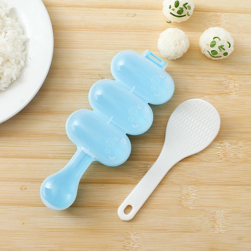 Douyin 3-Hole Shake-Shake Rice Ball Mold - Small Spherical Rice Ball Maker