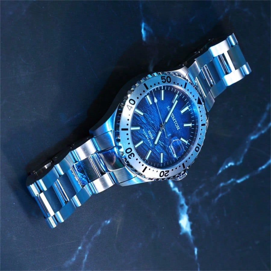Moemton Men's Automatic Diver Watch Steel 100m M130.BSSA01