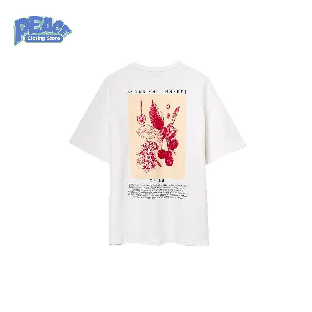

Plant Printed T-shirt for Men and Women 100% Cotton T-shirt Summer Fashion Casual Comfy Commute Short Sleeve 2000s Clothes Y2k 4XL