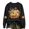 Women's Casual Long Sleeve Halloween Print Neck Top