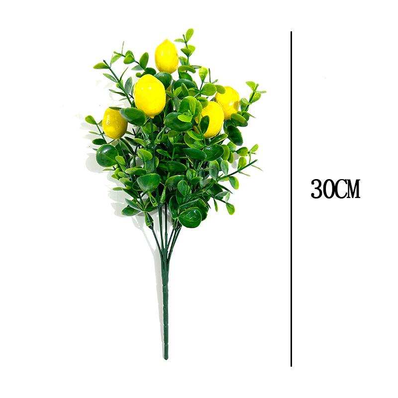 Simulation Green Plant 7-Pronged Eucalyptus Leaf Bouquet, Restaurant Flower Bed Flower Arrangement Decoration, Money Grass Plastic Fake Flower