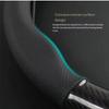 For Bmw MINI F54 F55 F56 F57 F60 R53 R54 R55 R56 R60 Cooper JCW ONE Countryman Carbon fiber Leather Car Steering Wheel Cover