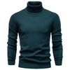 Mens Turtleneck Knit Sweater Casual Long Sleeve Pullover Fall Winter Slim Fit
