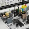 Durable Carbon Steel Sponge Rack Integrated Easy To Assemble Rabbit Perforated Kitchen Storage Rack