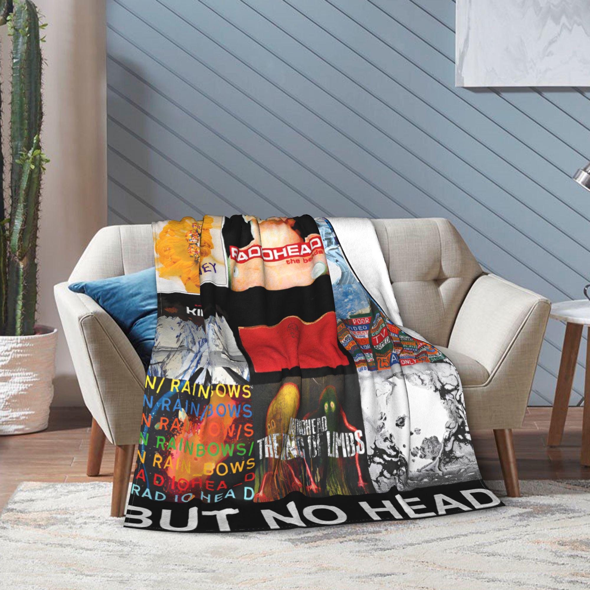 Radioheaded In Rainbows Blanket Multi-size Cozy and Lightweight Album Throw Blankets for Couch Sofa and Bed 130x150cm