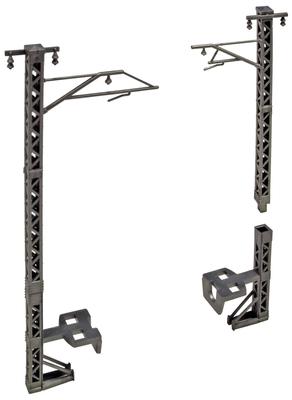 KATO N Gauge Single-line Braced Overhead Pole, Pack of 12, 23-058-1, Model Railroad Supplies