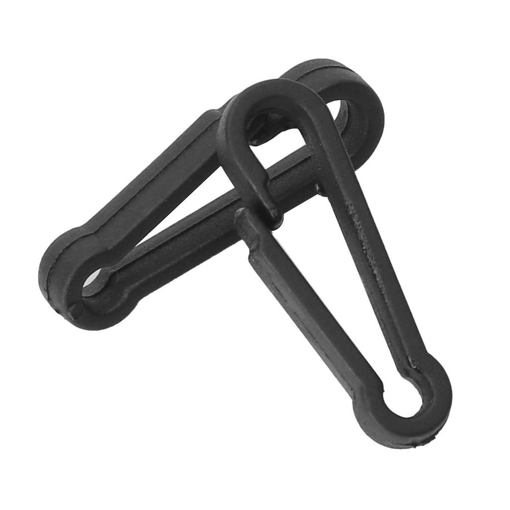 100 Pieces Mini Plastic Carabiner Hooks Buckle Clips for Paracord Keychain Bag Strap Parts