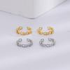 Infinite Love Ear Clips Mobius Ear Bone Clips 8-Shaped Couple Stud Earrings Without Ear Holes