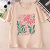 Boho Daisy Flower Tee Shirt Unisexs Botanical Tee Boho Wildflower T Shirt Plan Floral Tshirt Gardener Trendy Tee Unisex Tops