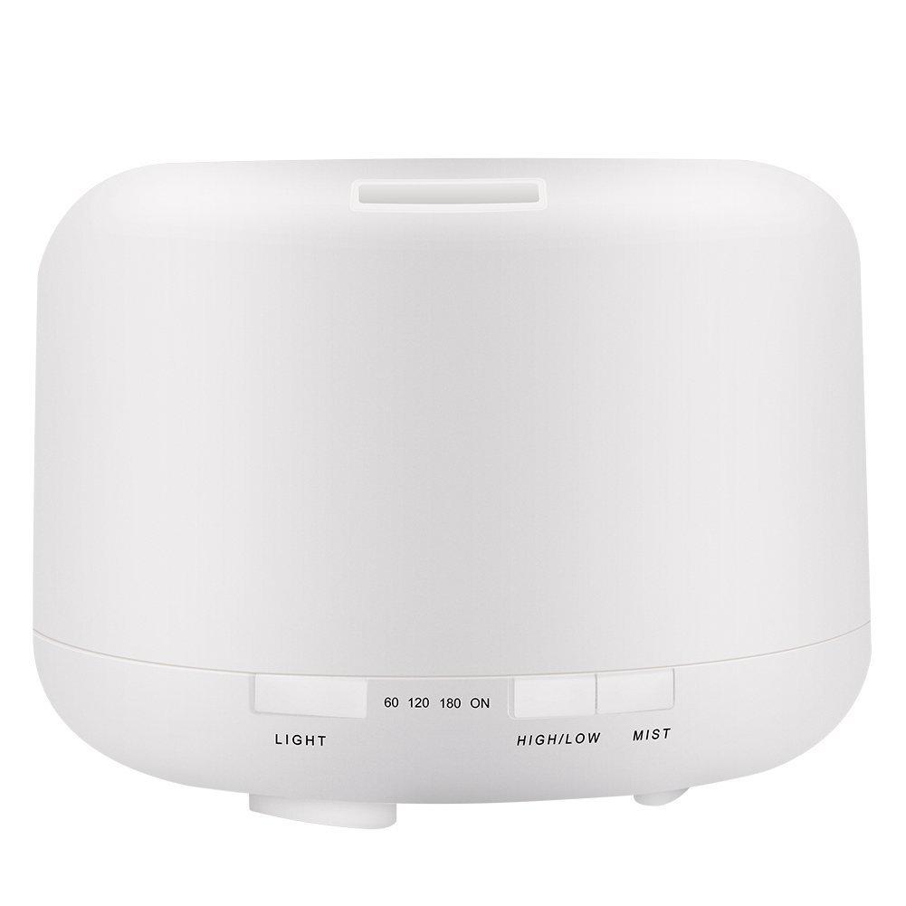 MUJI 500ML Wood Grain Aroma Diffuser & Air Purifier - 5V USB Humidifier for Home