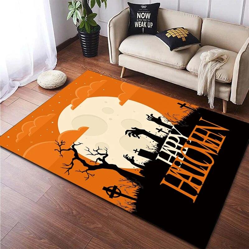 Halloween New Year Gift HD Printing Area Carpet, Living Room Sofa Decorative Carpet, Anti-skid Mat, Alfombras Direct Shipment