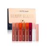 BEAUTY GLAZED - Set mit 8: Matte flüssige Lippenstift + Lippenöl + Lippenbalsam