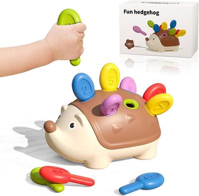Baby Hedgehog Stacking Toy Early Learning Educational Puzzle Toy Fine Motor Skills Development for Toddlers 1 Year Old