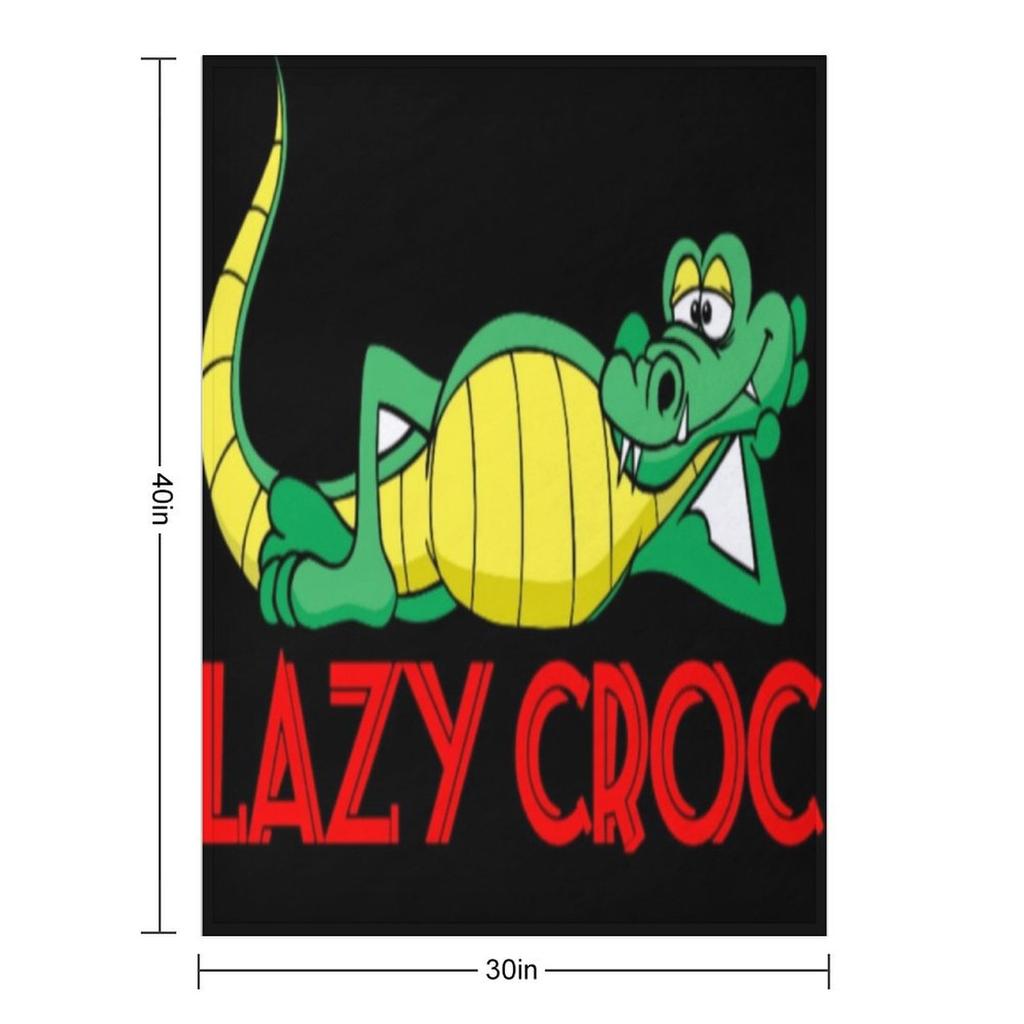 Lazy croc Throw Blanket Soft Plaid Cute Plaid Hair Baby Blankets