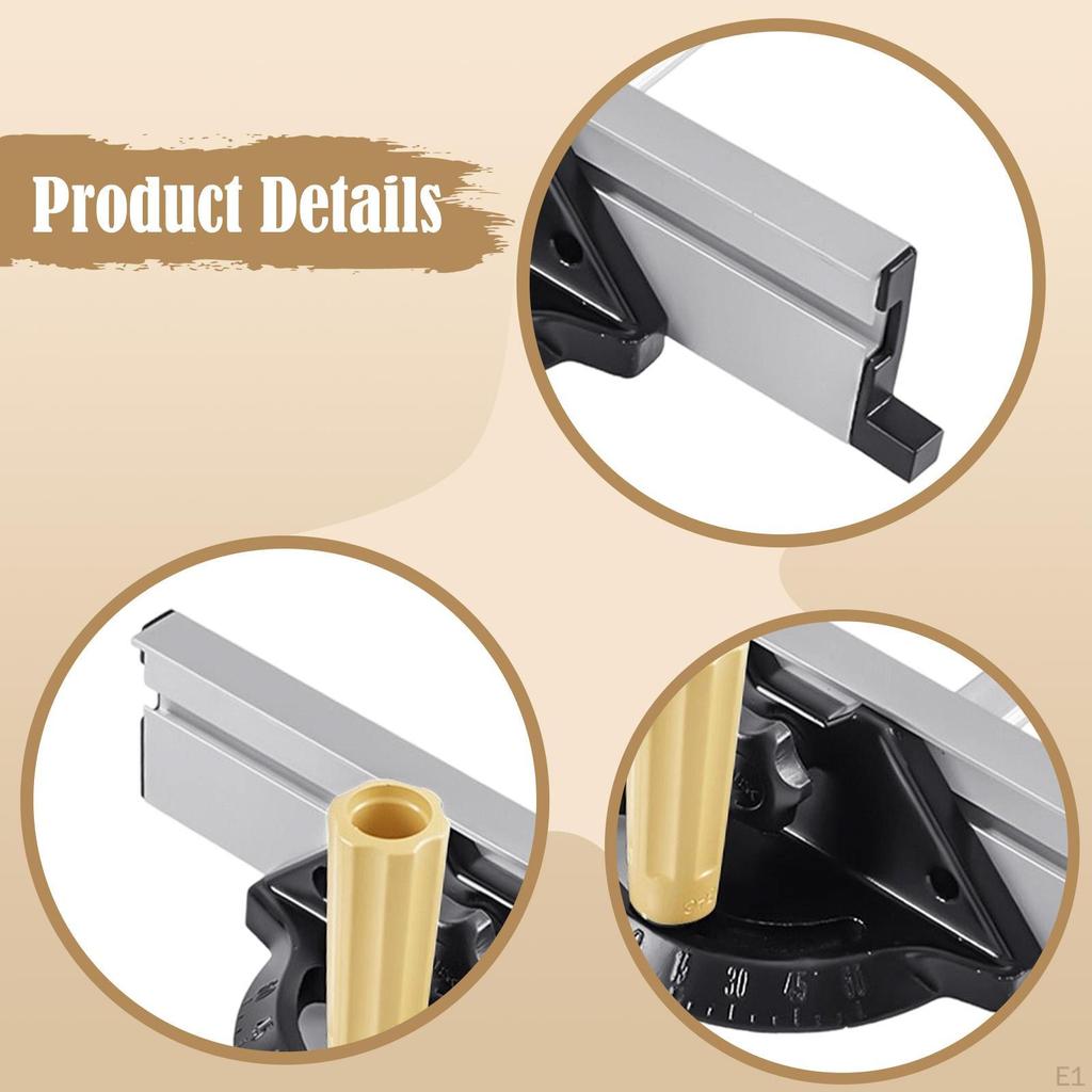 Saw Miter Gauge Both Sides 60 Degrees Angle Adjustable Versatile for Router Table,jointers