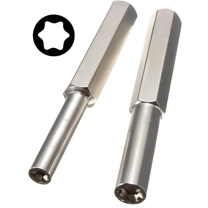 Embouts Game Bit - SKYEXPERT - 3.8mm et 4.5mm - Ouvre cartouches consoles rétro - Compatible NES, SNES, N64