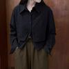 Women's Korean Chic Knit Patchwork Two-in-One Long Sleeve Polo Shirt with Pocket Design for Early Autumn