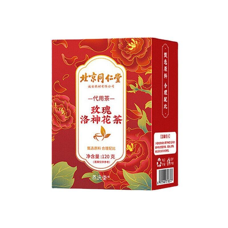 Beijing TongRenTang Rose Roselle Tea Chá Vermelho Tâmara Amora Jasmim Chá da Saúde