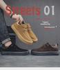 Men's Retro British Style Soft Sole Casual Leather Shoes - Korean Inspired, Large Sizes 45-46, Youthful Driving Loafers