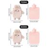 Kawaii Insulation Hot Water Bottle Plush Rubber Hand and Foot Belly Warmer Explosion-proof Hot Water Bag for Women Period Cute