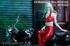 Scale Figure Motorcycle Suit for Women Sexy Beauty Red Motorcycle Clothes Leather Corset and Pants Set Head and Shoes Not [TOYBARJAPAN] 1/6 JO-21X-01C