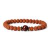 Natural Wood Star Moon Bodhi Seeds Bead Bracelet Promotes Meditation Wisdom & Good Luck Fortune Enlightenment Harmony Jewelry