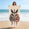 Medieval Divine Dragon Beach Towel Quick-Drying Small To Large Towel Suitable For Beach Yoga Gym Pool Camping Gift For Friends