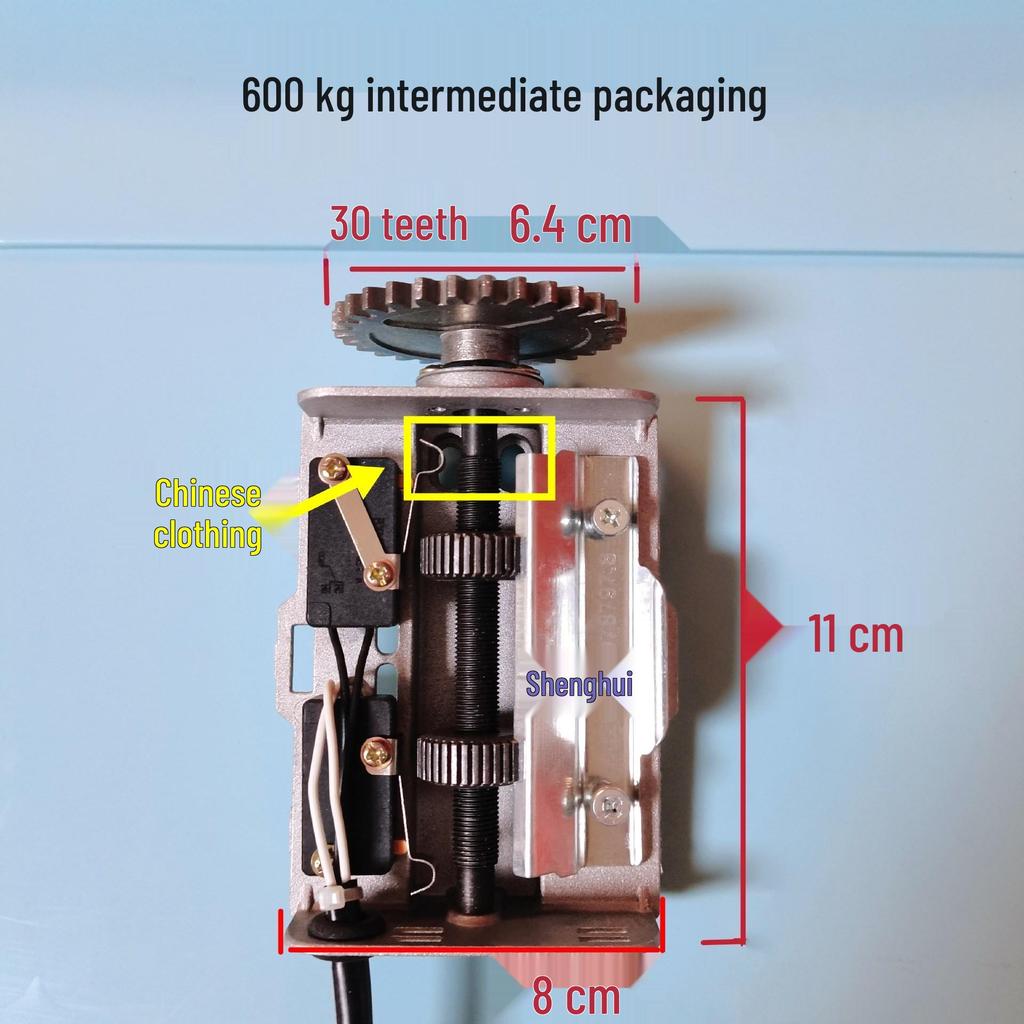 Motor pro elektrickou rolovací garážovou bránu 64 mm 30 zubů Sestava koncových spínačů