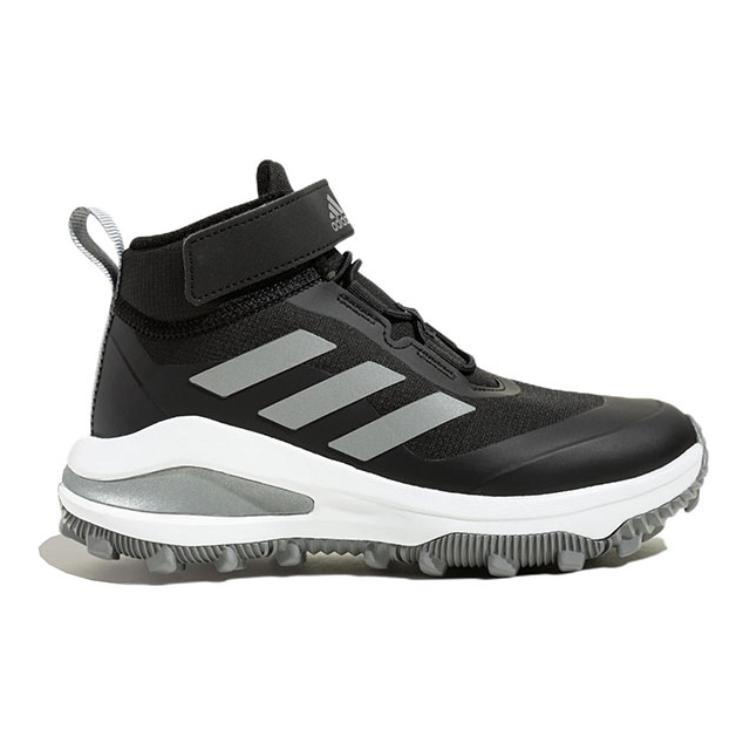 Adidas Fortarun Atr El K Abrasion Resistant Abrasion Resistant Mid top Kids' Running Shoes Black White Kids' GZ1804