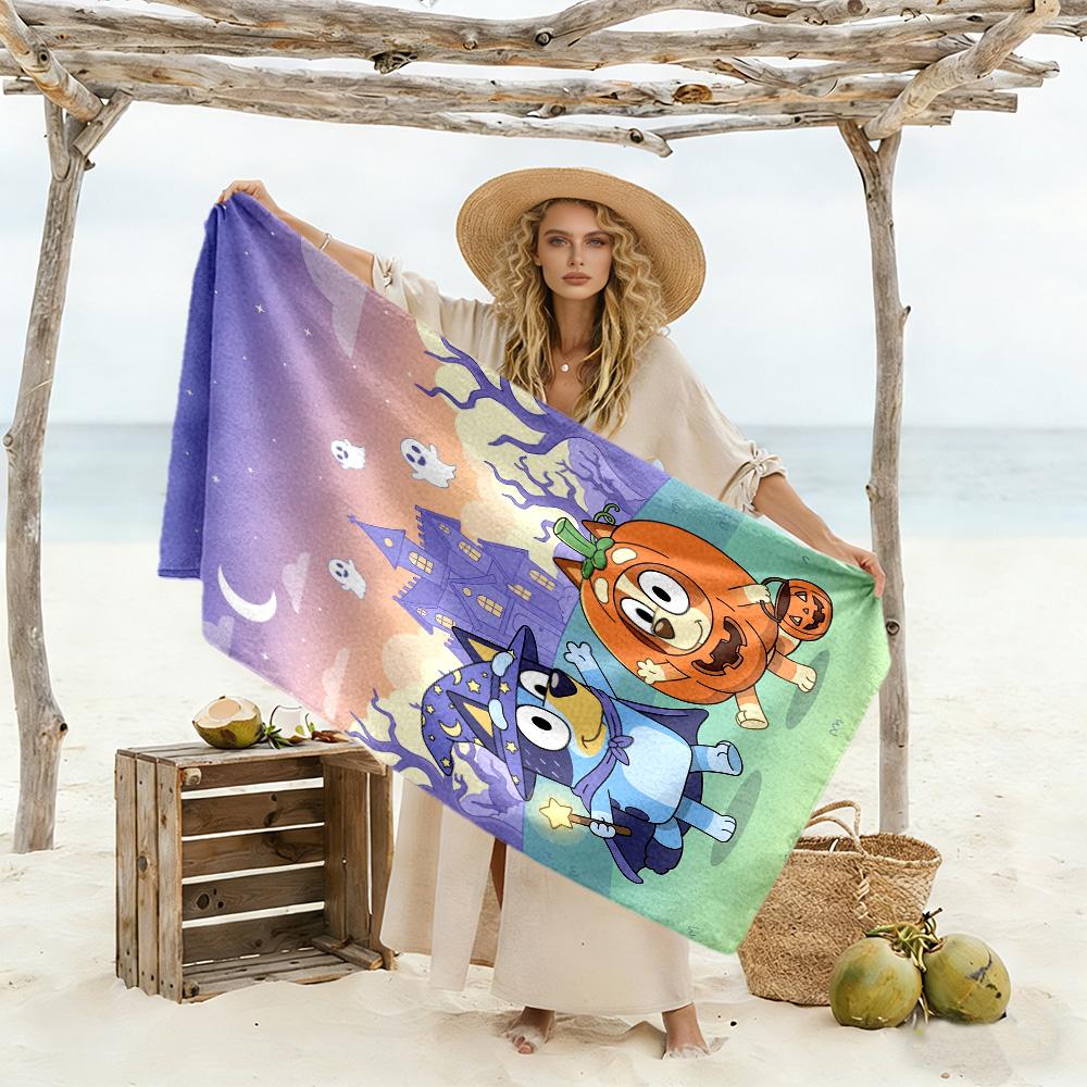 Bluey Bingo Adventure Beach Towel High Absorbency & Quick-Dry Comfortable Lightweight