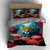 Leopard Floral Jungle Bedding Duvet Cover Sets Duvet Covers Pillowcases Gifts (1 * Duvet Cover 2 * Pillowcases, Without Duvet Insert)