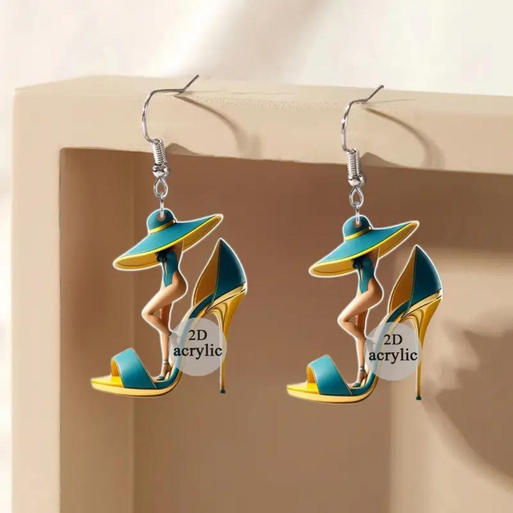 

Fashion cartoon earrings зелёный