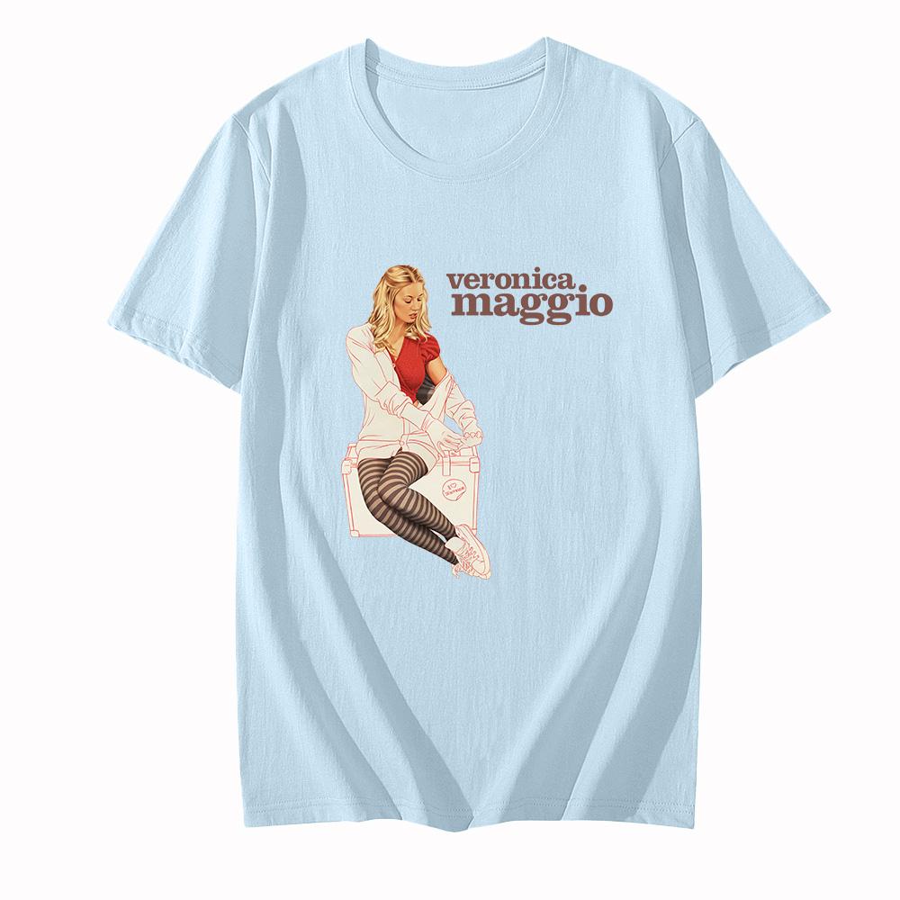 T-shirt Veronica Maggio Stampa Grafica Unisex Casual Divertente Comoda Girocollo 100% Cotone Camisetas T-shirt Anime T-shirt Band Top Estivi