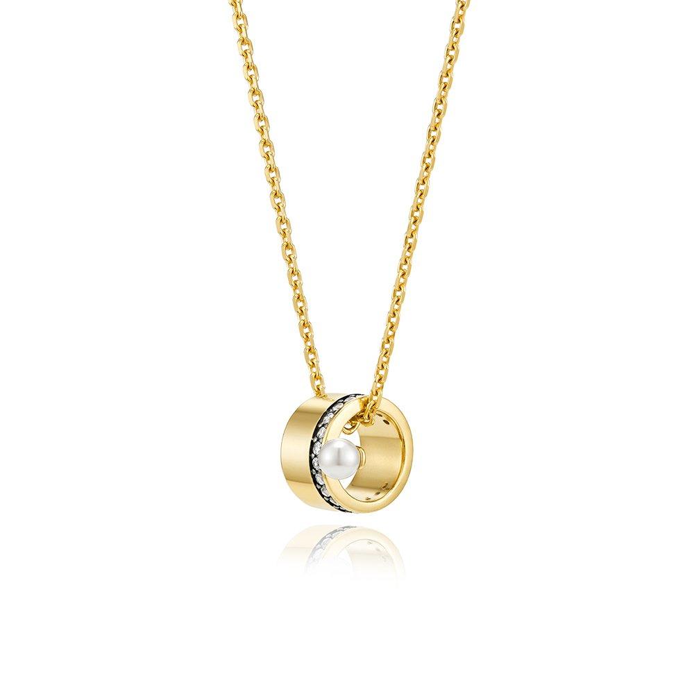 Noiyu Silver (Y) Antique Pearl Point Mix Necklace Hl3N28335Y9500