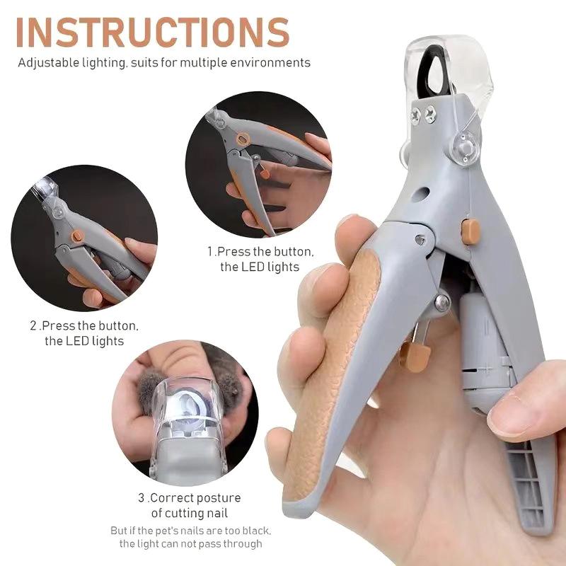 

Pet Nail With Led Light Professional Grooming Tool Dog Cat Trimmer Scissor For Nail Care Claw Trimming Animal Pet Supply 15cm