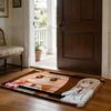 UUmaru Doma Anime Floor Mat Soft Flannel Absorbent Mat Non-Slip Rug Home Bedroom Bathroom