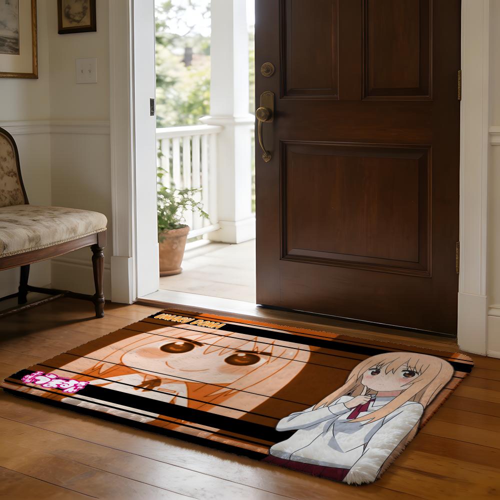 UUmaru Doma Anime Floor Mat Soft Flannel Absorbent Mat Non-Slip Rug Home Bedroom Bathroom