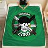 ONE PIECE Flannel Blanket Nice Printed Pattern Great For Sofa Bedroom Chair Bed Picnic Travel -HE19