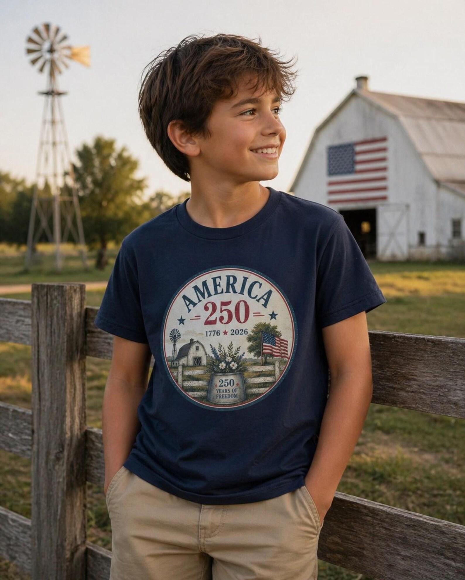 Kids Tee | 1776-2026 Patriotic USA Design 130