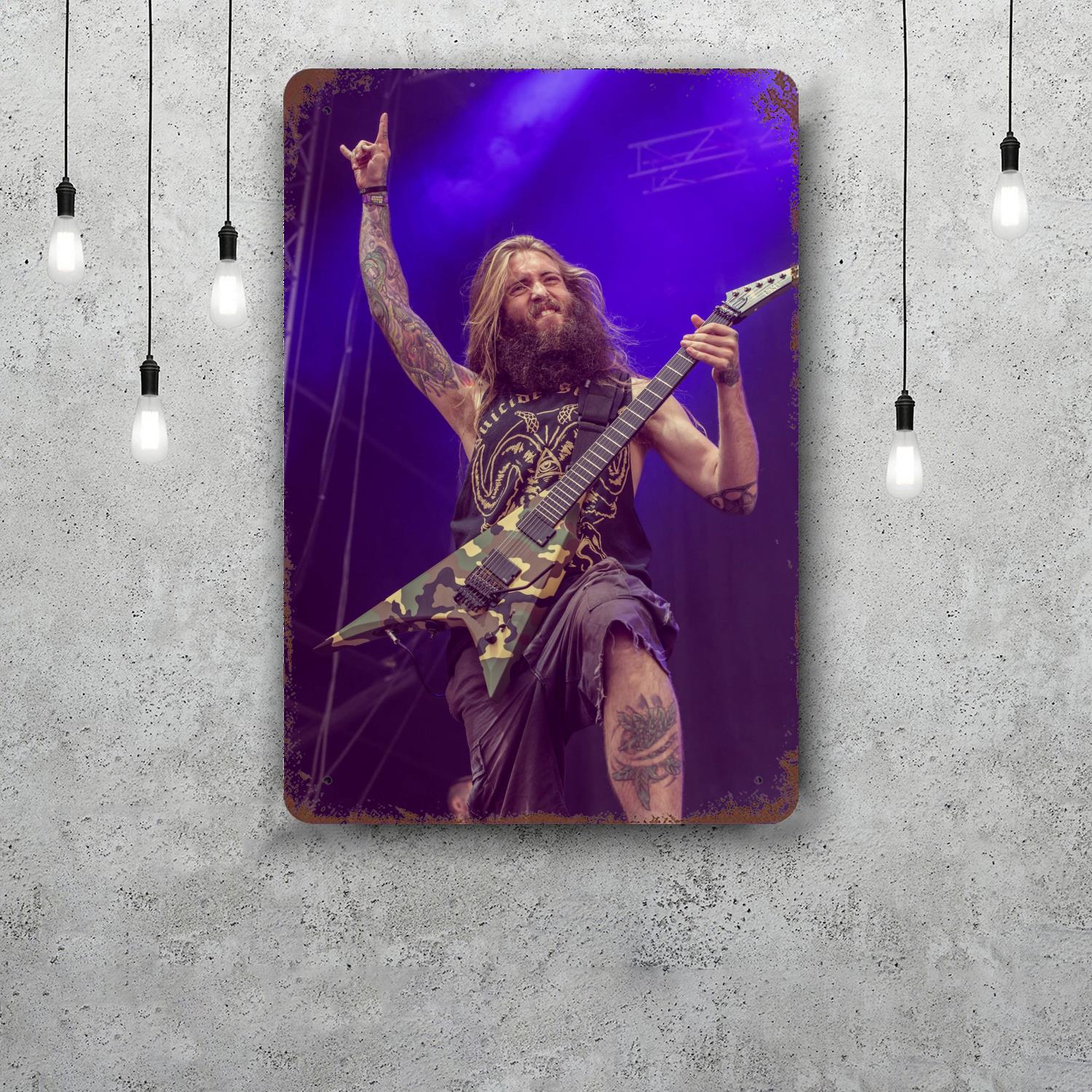 

Suicide Silence Decor Vintage Metal Signs Tin Signs Captain Poster Decor for Bar Pub Club Man Cave Wall Decoration 20x30cm（7.8x11.8inch）