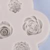 7 In 1 Flower Rose Peony Silicone Mold Diy Flower Aroma Candle Plaster Gypsum Ornaments Handmade Soap Mould