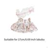 17cm Doll Dress Costumes Educational Stylish Soft Plush Accessories for Kids Birthday Gift