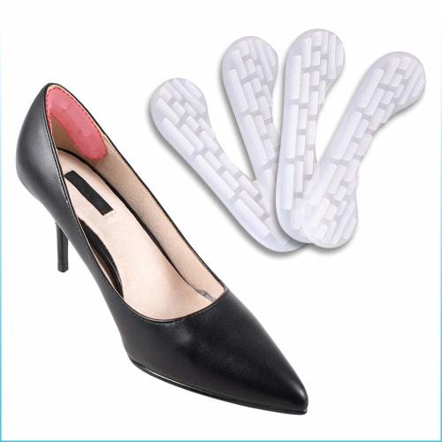 

Meidlan Heel Pads, Prevents Blisters, Heel Slip-Off, Silicone Heel Cushion, Anti-Slip, Protective Sheet with Double-Sided Tape, Fits Shoes, Adjustable