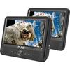 Lecteur dvd portable djix pvs906-50sm 9" - double écran - autonomie 2h - noir