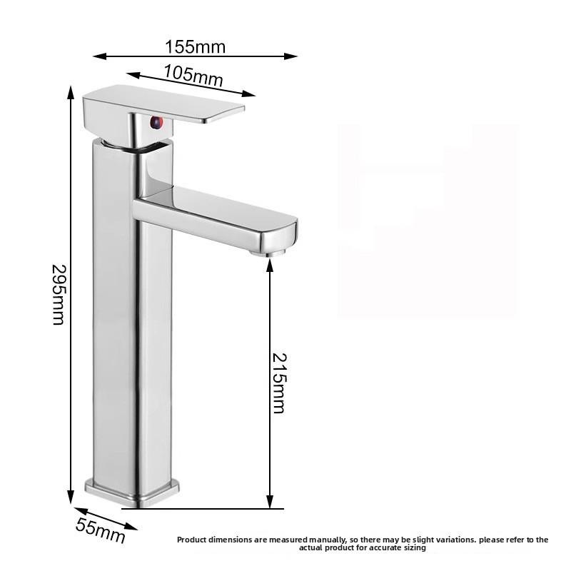 Stainless Steel Bathroom Sink Faucet For Home Use