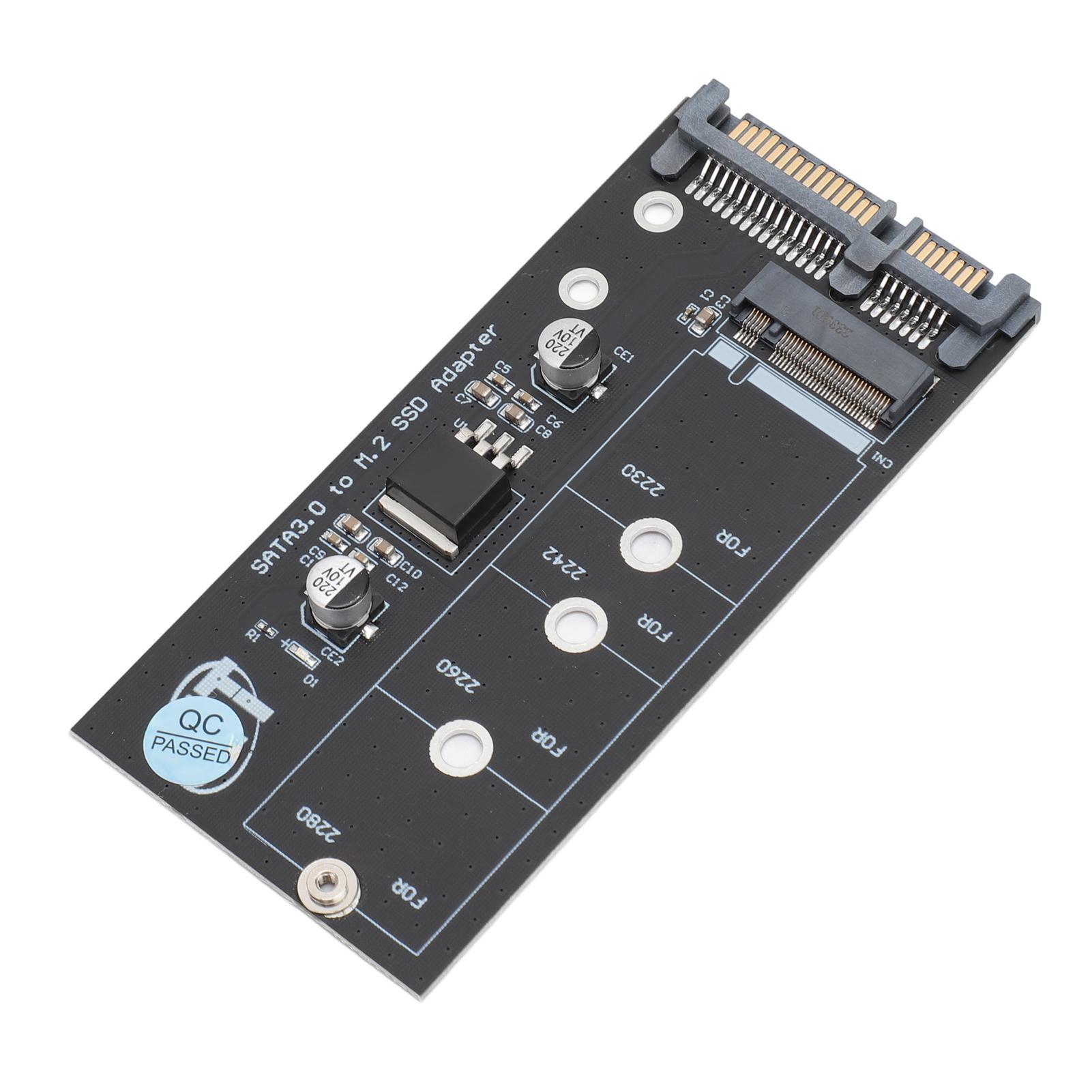 

M.2 NGFF to SATA Adapter Card Professional 6Gbps Supports M.2 NGFF 2280 2260 2242 2230 M.2 NGFF SSD