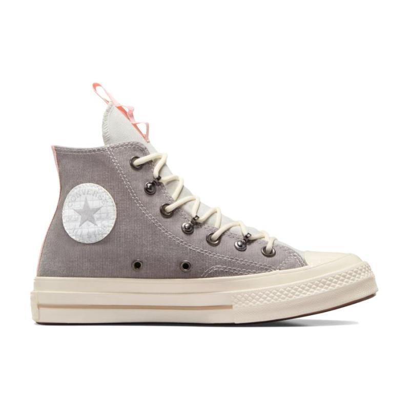 Converse Chuck 70 Utility Round-toe Lace-up Abrasion Absorbing High Top Canvas Shoes Women's Grey