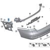 BMW 3er F34 GT Stoßfängerhalter hinten (Teilenummer: 51127293775, 51127293776)