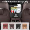 Car Seatback Organizer Tissue Holder Tools Storage Bag Interior For SsangYong Actyon Korando Rexton Kyron Rodius Tivoli Muss