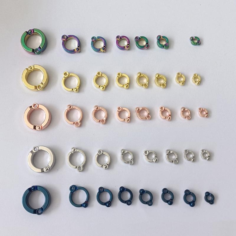 Anéis de Marcação para Patas de Pássaros tipo Presilha para Pombos Papagaios de Estimação Periquitos Acessórios Presilha Redonda para Pata 4-15mm Feito de Metal